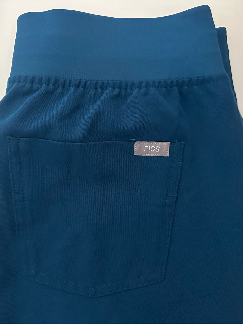 Figs Teal Jogger Pants with Orange Drawstring - Picture 6 of 11